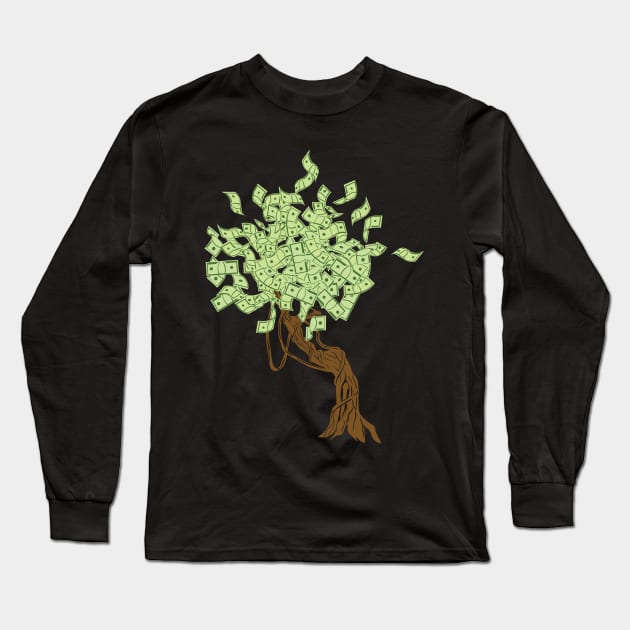 Money Tree Long Sleeve T-Shirt by CrissWild